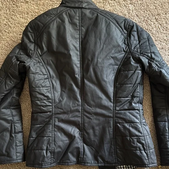 Barbour Black Utility Jacket Waxed Finish - Picture 9 of 9